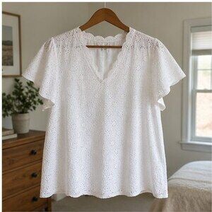 Blue Puff Sleeve Top